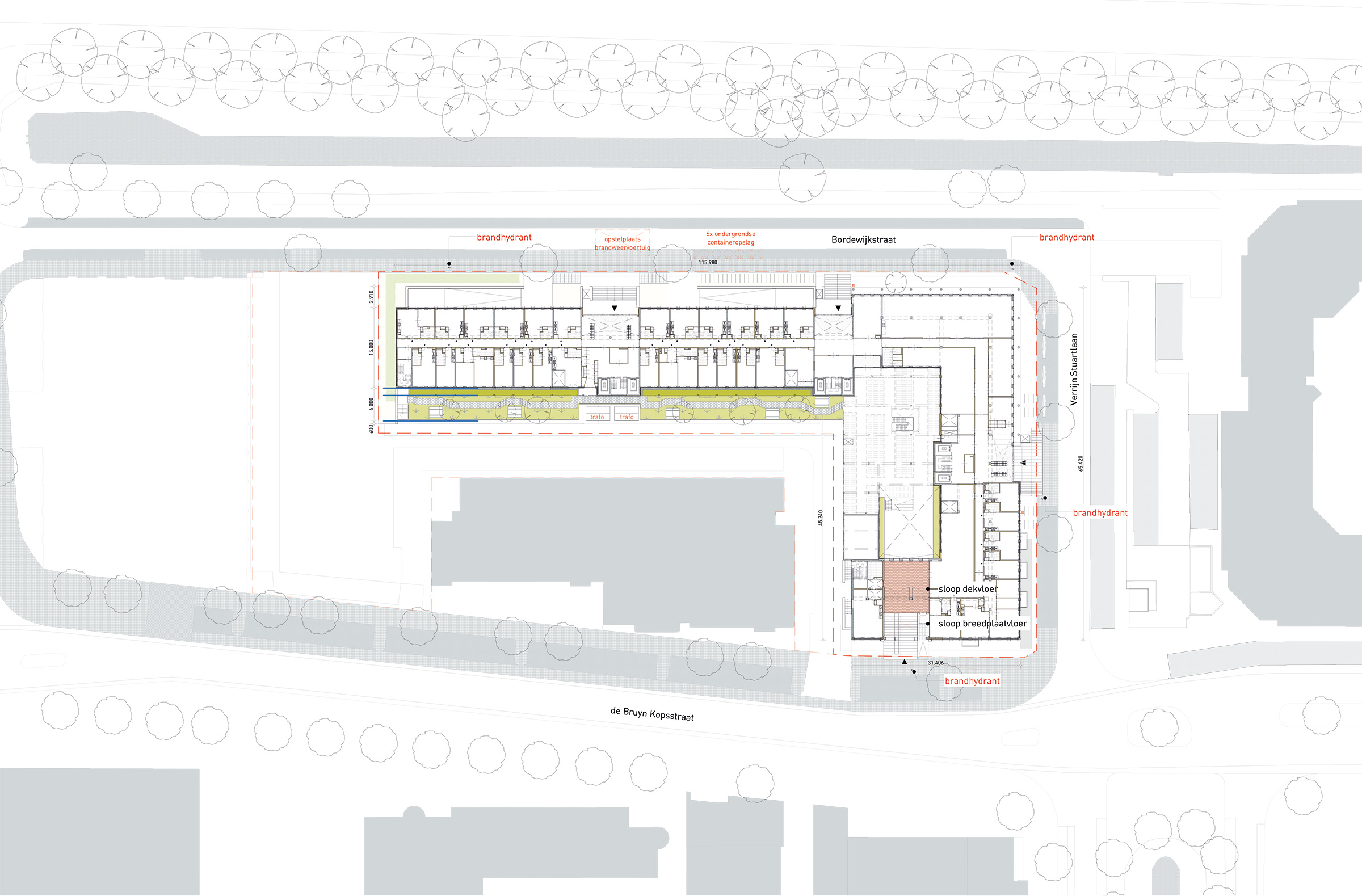 Project Verrijn Stuartlaan situatie