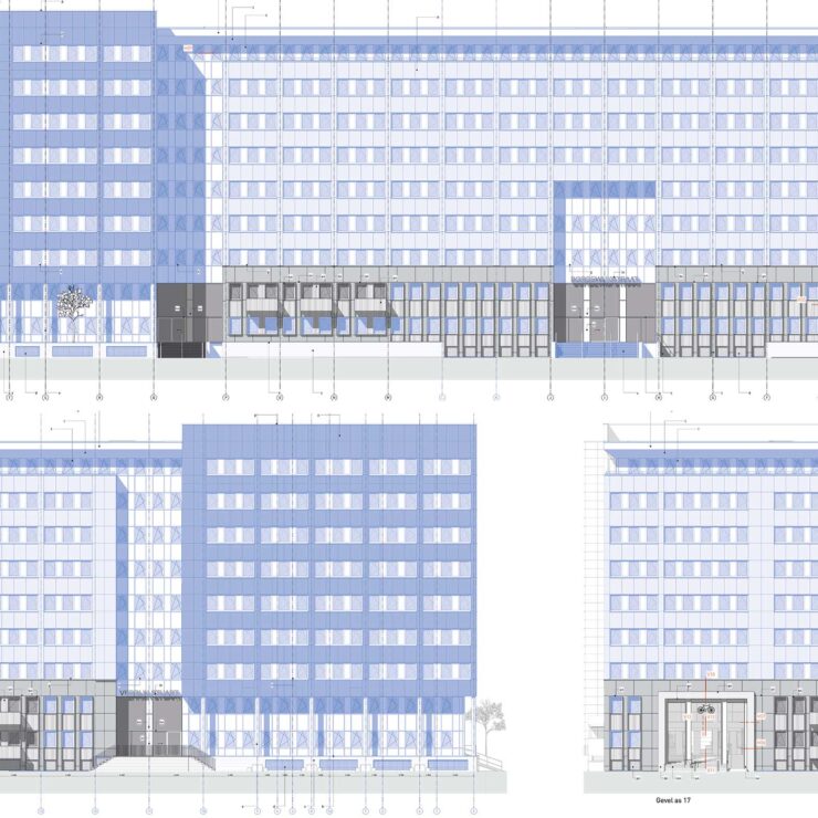 Project Verrijn Stuartlaan Gevelaanzicht