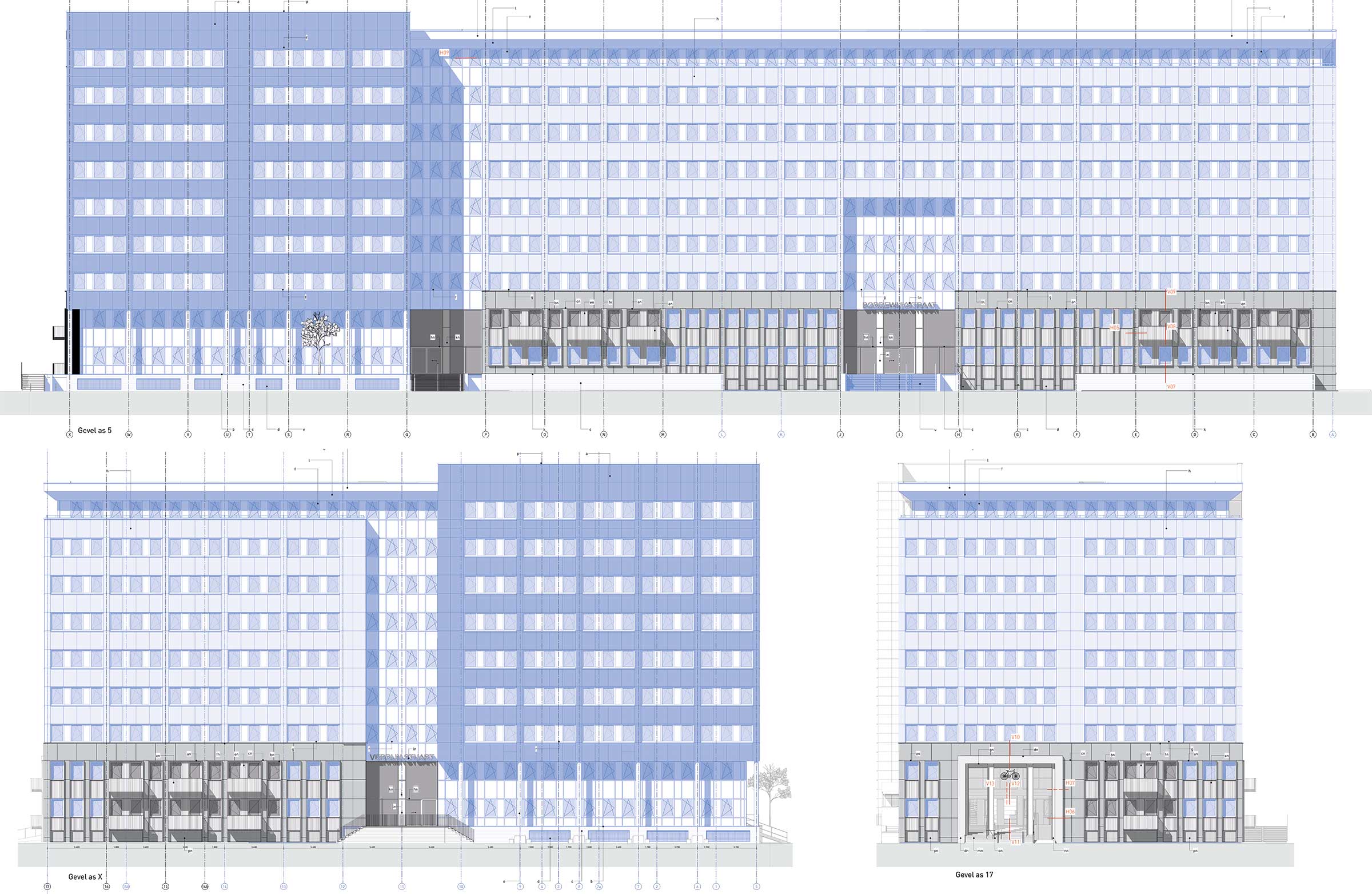 Project Verrijn Stuartlaan Gevelaanzicht