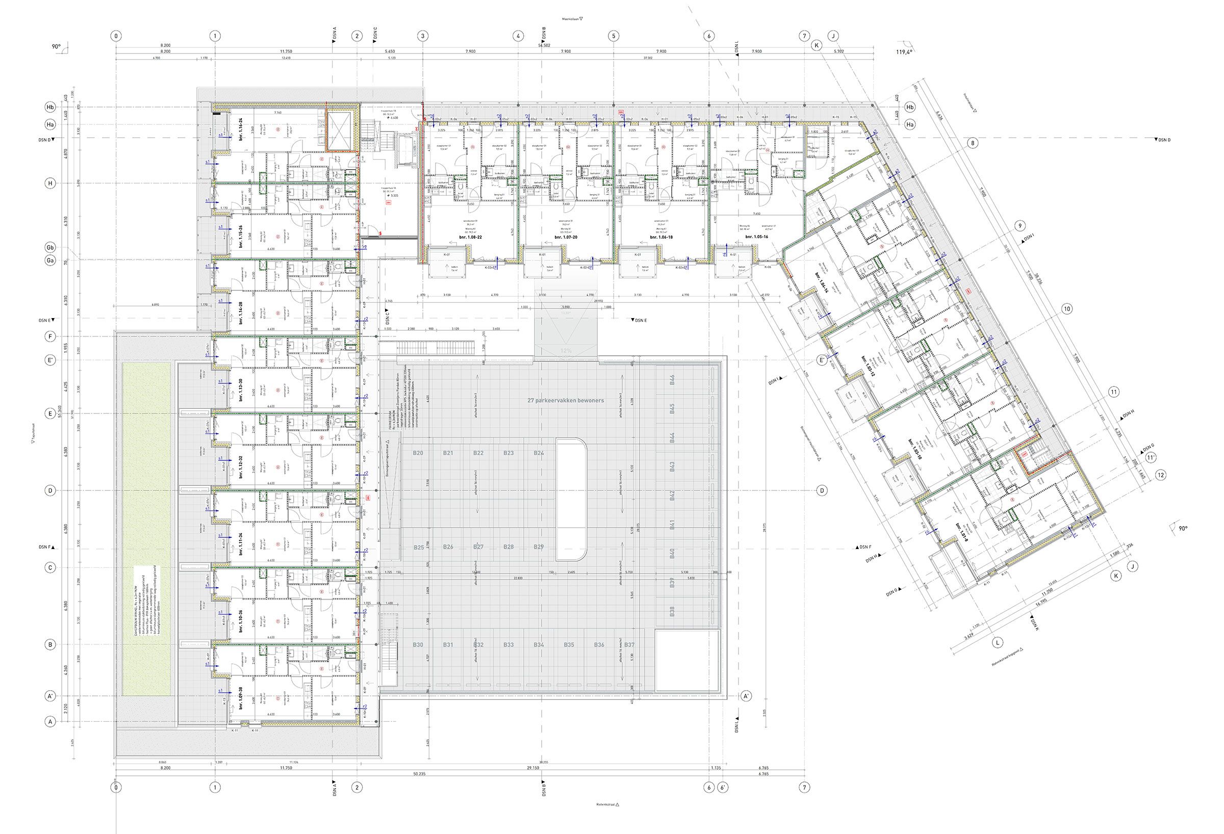 Haagdijk Eindhoven plattegrond 1e verdieping