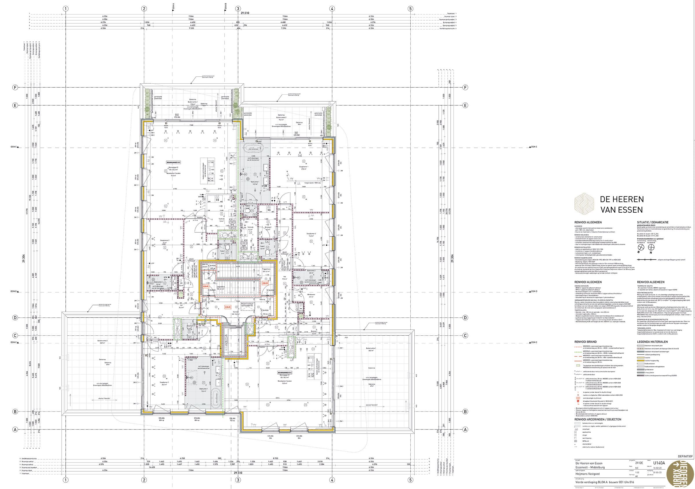 Essenvelt Heeren van Essen plattegrond 4e etage